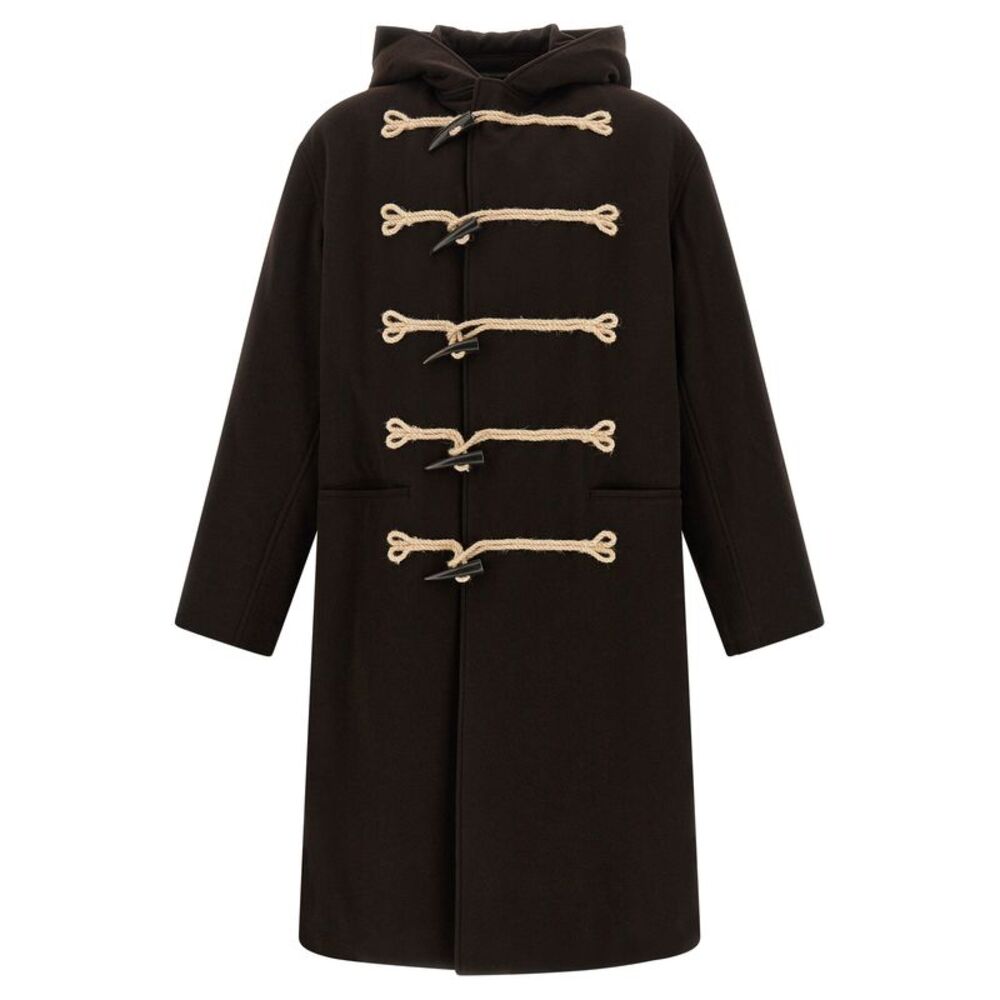 Yohji Yamamoto Men 'Flannel Toggle Duffle' Coat